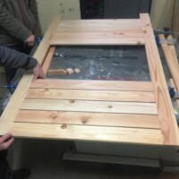 assemblage du lit superposé du mobilhome